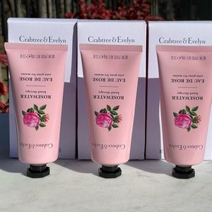 3* Crabtree & Evelyn Rosewater Hand Therapy handcream 100g/ 3.5 Oz.
